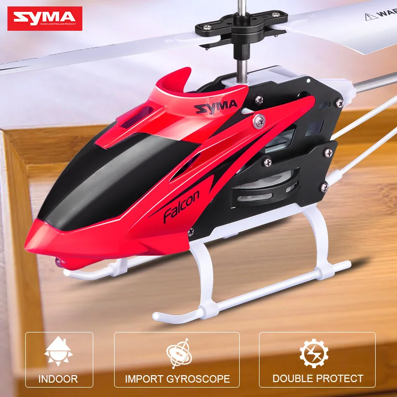 Syma официальный 2 канальный Радиоуправляемый вертолет домашняя игрушка с