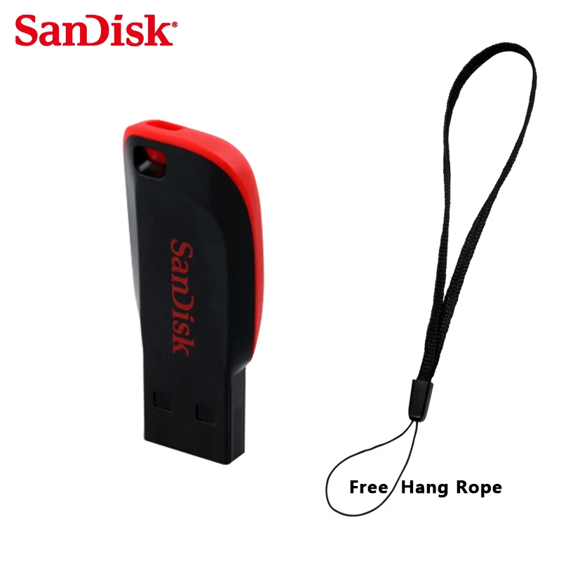 SanDisk Cruzer Лезвия CZ50 USB Flash Drive 128 ГБ 64 ГБ 32 Г 16 ГБ 8 ГБ Pen Drives USB 2.0 Поддержка официальная проверки