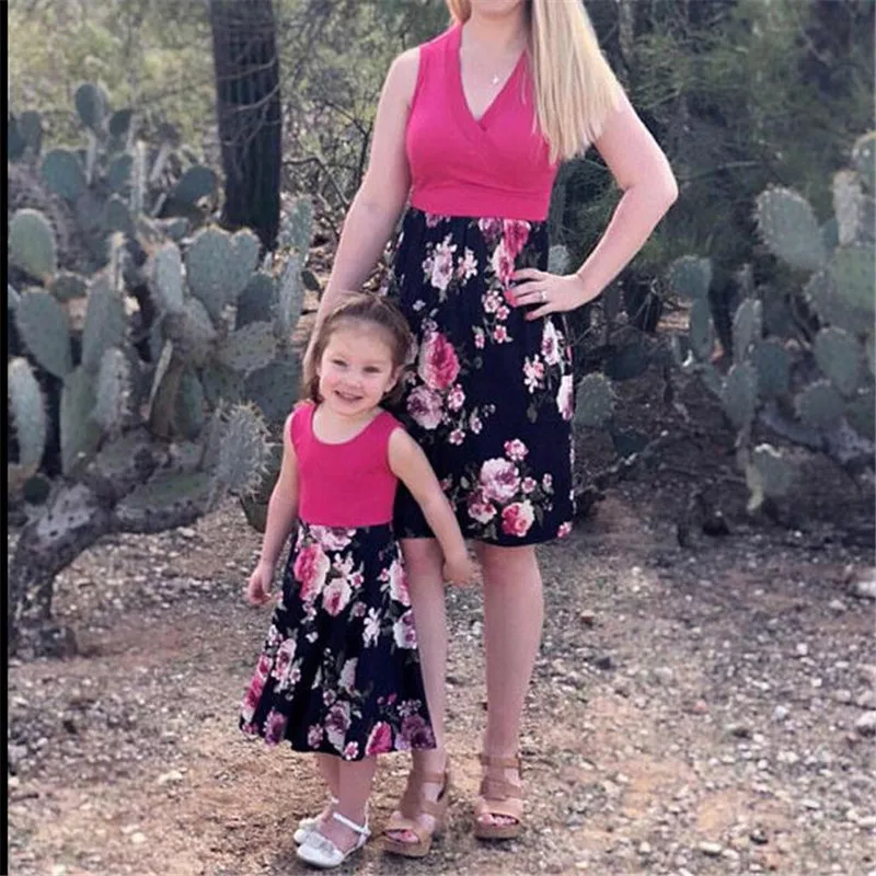 Новинка 2019 модная новинка одежда для мамы и дочки платье родителей детей