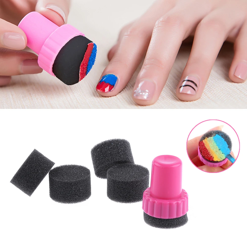 Набор из 2 предметов для самостоятельного дизайна ногтей Штамповка 1 + 4 сменных