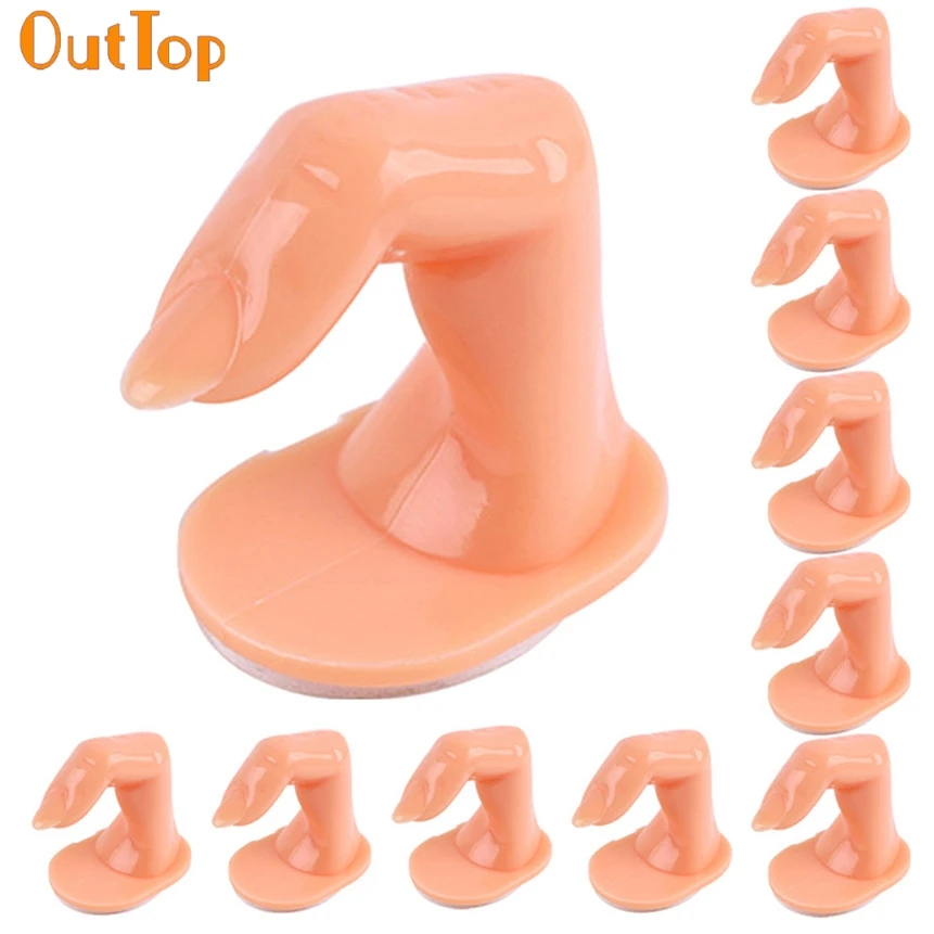 OutTop Love Beauty 10 шт./лот модель для маникюра с имитацией пальцев лака 180315 Прямая