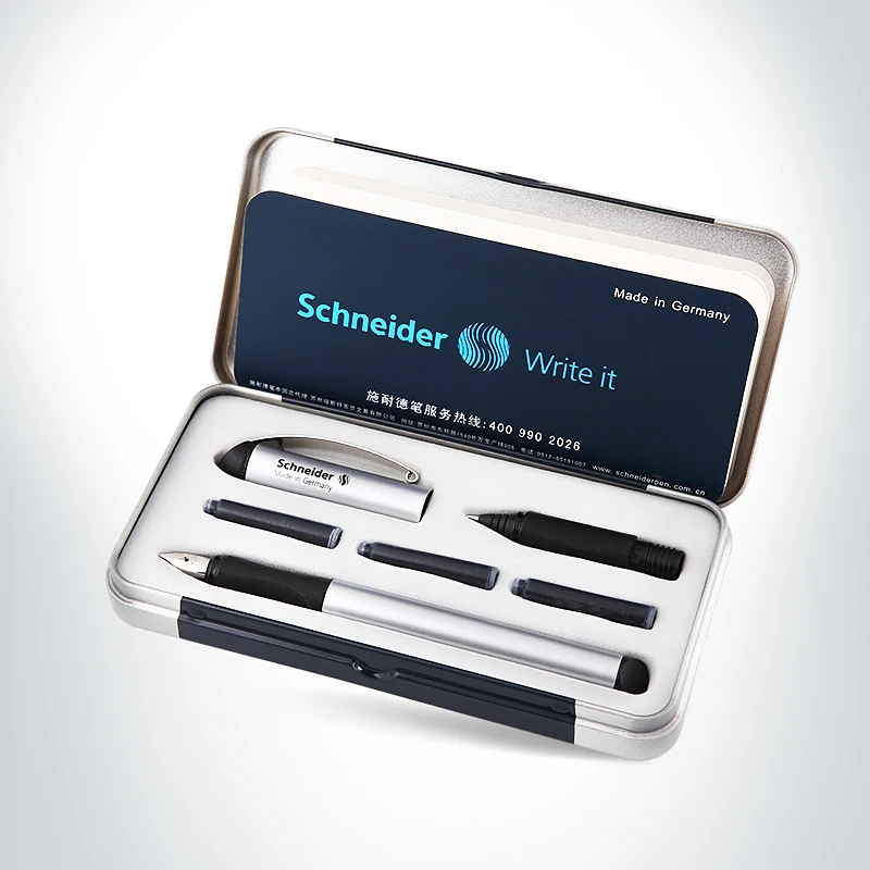 Ручка перьевая Schneider BK600 0 5 мм двусторонняя гелевая ручка для подписей Подарочная