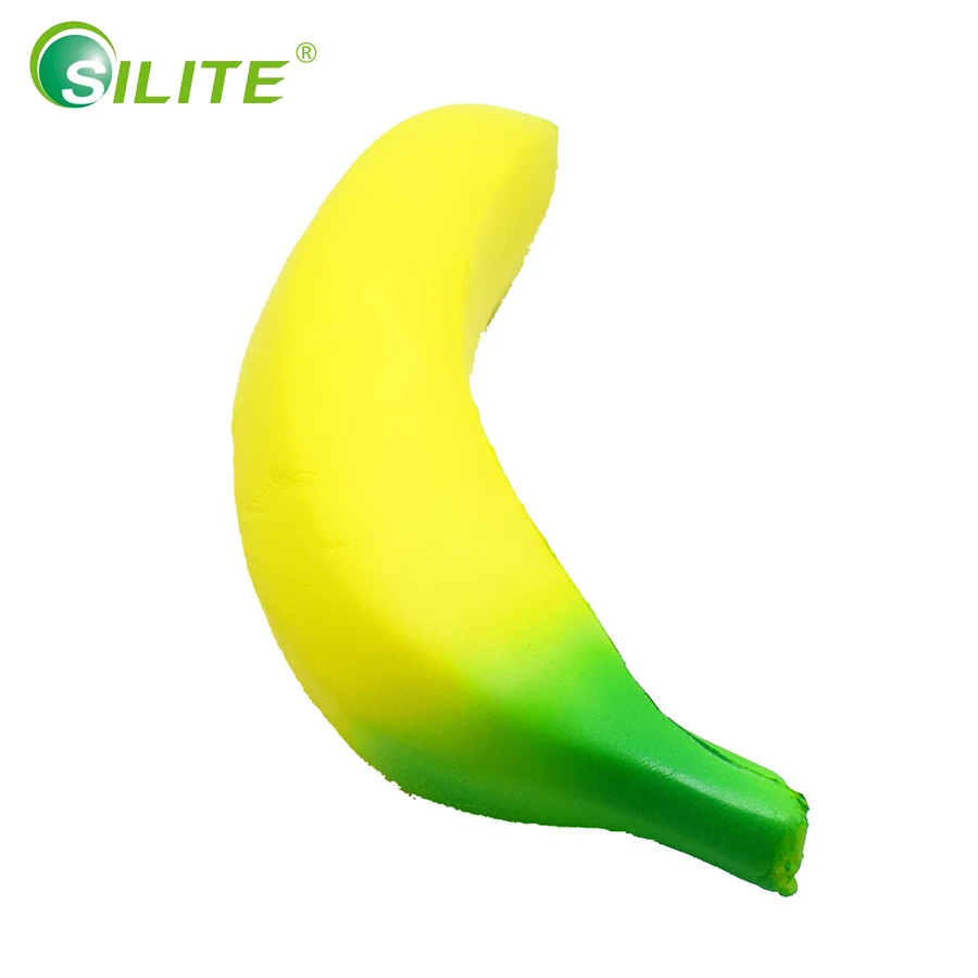 Silite 18 см Давление ослабитель ПУ Банан мяч рукоятка анти-стресс игрушки Фитнес рук