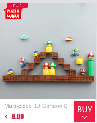 Смола 3D милый супер Марио холодильник Magne DIY магнит на холодильник ледяная коробка Пастер ледяная коробка наклейка украшение дома украшения