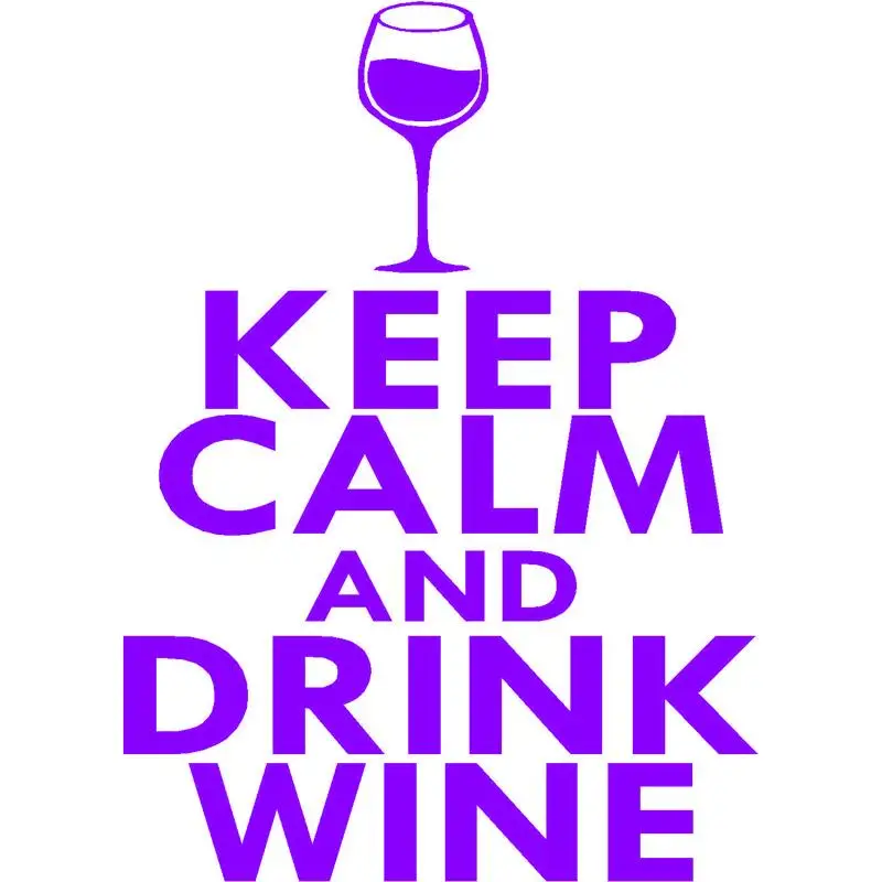 HotMeiNi цветная Автомобильная наклейка Jdm Стайлинг Keep Calm &amp Drink Wine Window Бампер