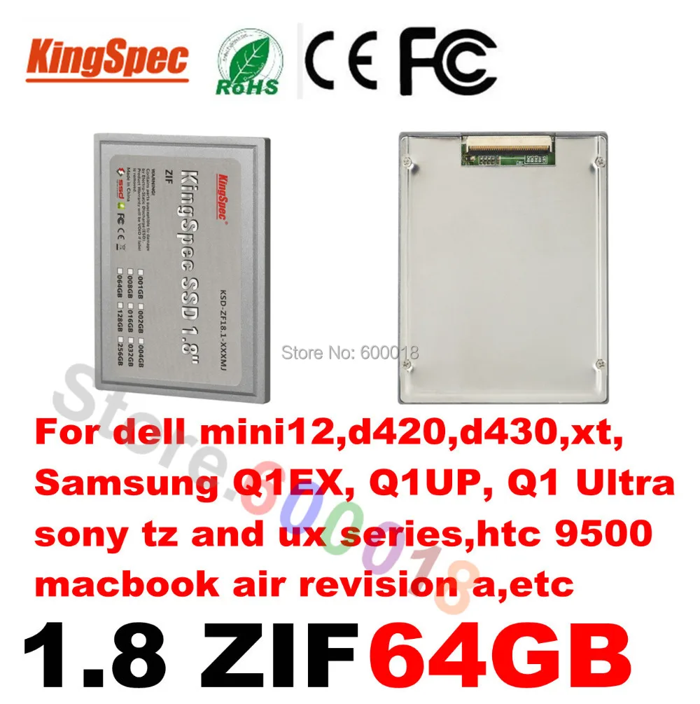 

Твердотельный накопитель Kingspec ssd ZIF 2 1,8 ", жесткий диск 1,8 ГБ для dell mini12,d420,d430,xt,htc9500