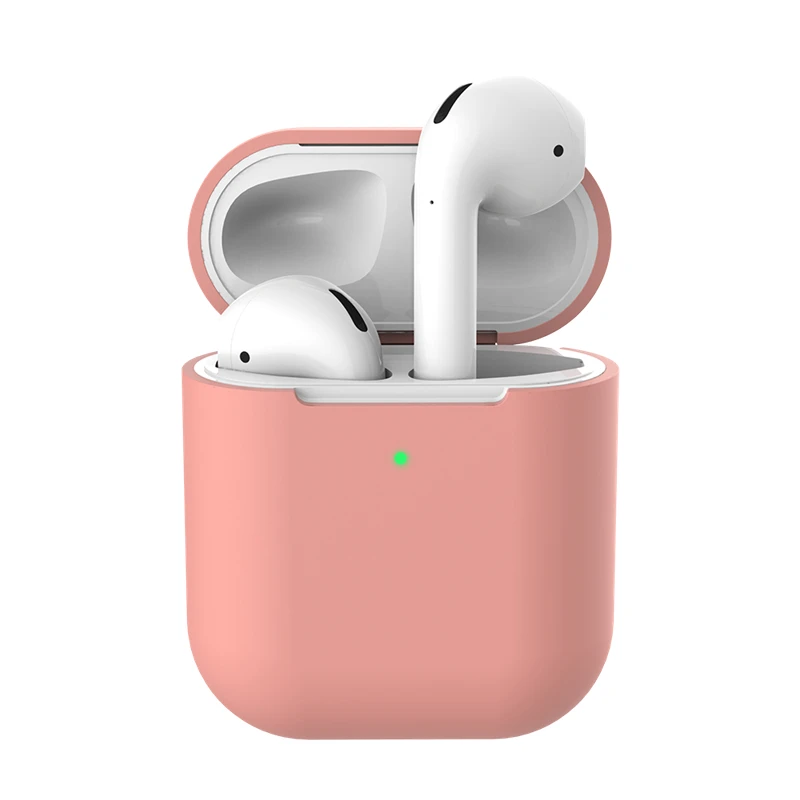 Мягкий силиконовый чехол, наушники для Apple Airpods 2 Bluetooth, беспроводные наушники, защитный чехол для кожи, коробка для Air Pods, вкладыши наушников, сумка - Цвет: 12