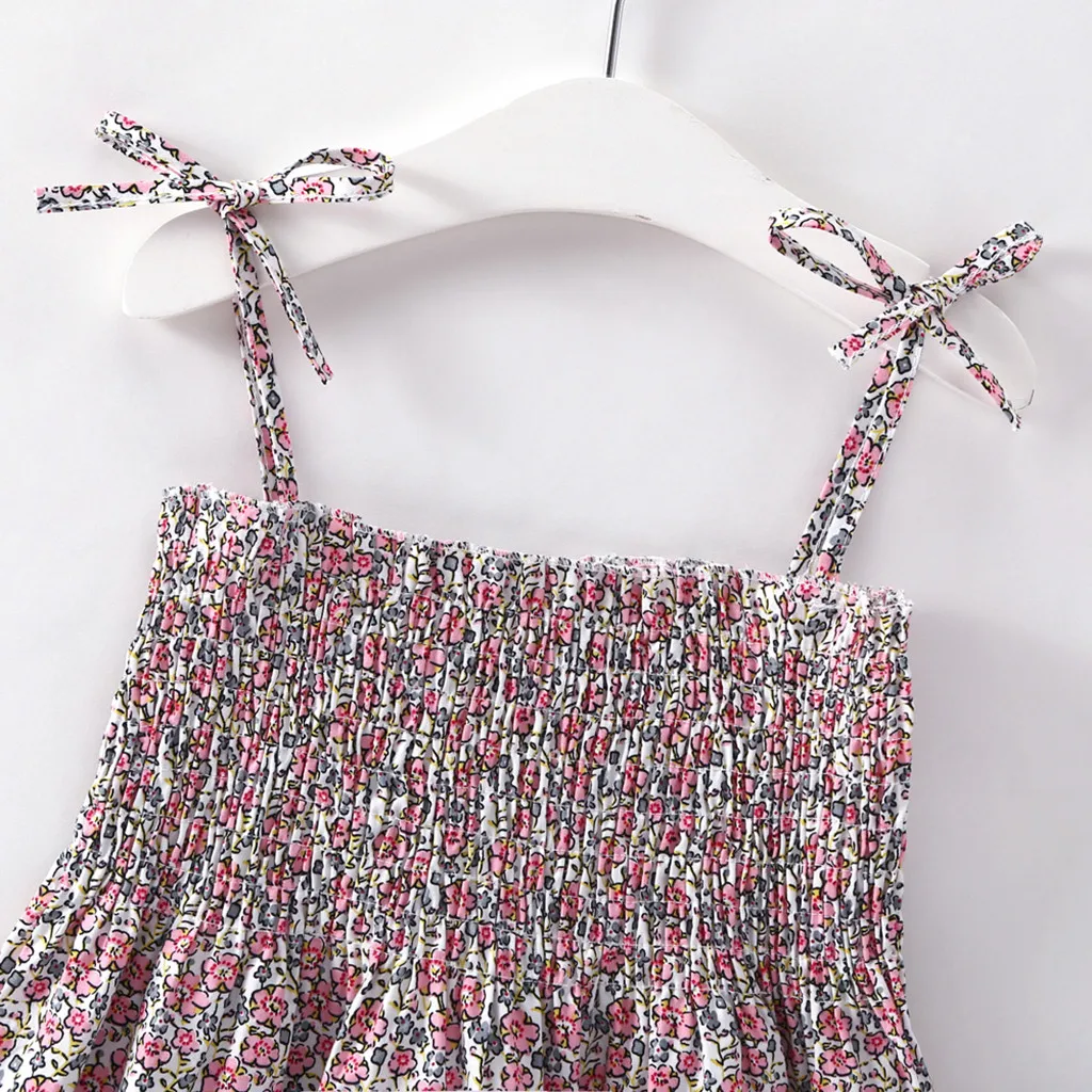 Toddler Kids Baby Girls Sling Dress Sleeveless Printing Princess Party Dresses Drop Shipping | Детская одежда и обувь