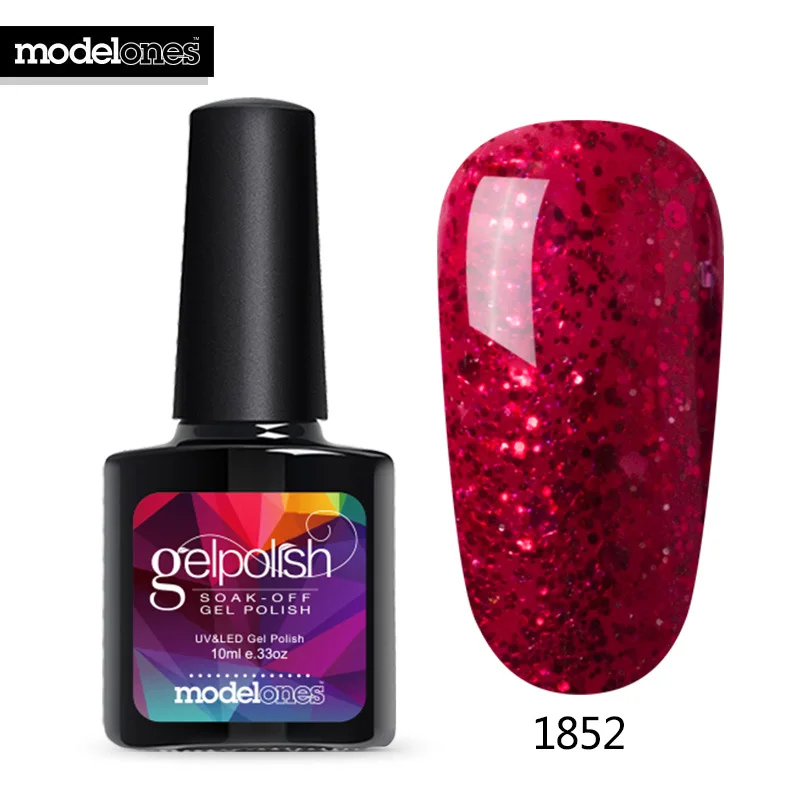 Modelones гель лак для ногтей Рождественская серия 10 мл УФ гибридные ногти Vernis Маникюр для нейл-арта впитывающий гель для ногтей - Цвет: 1852