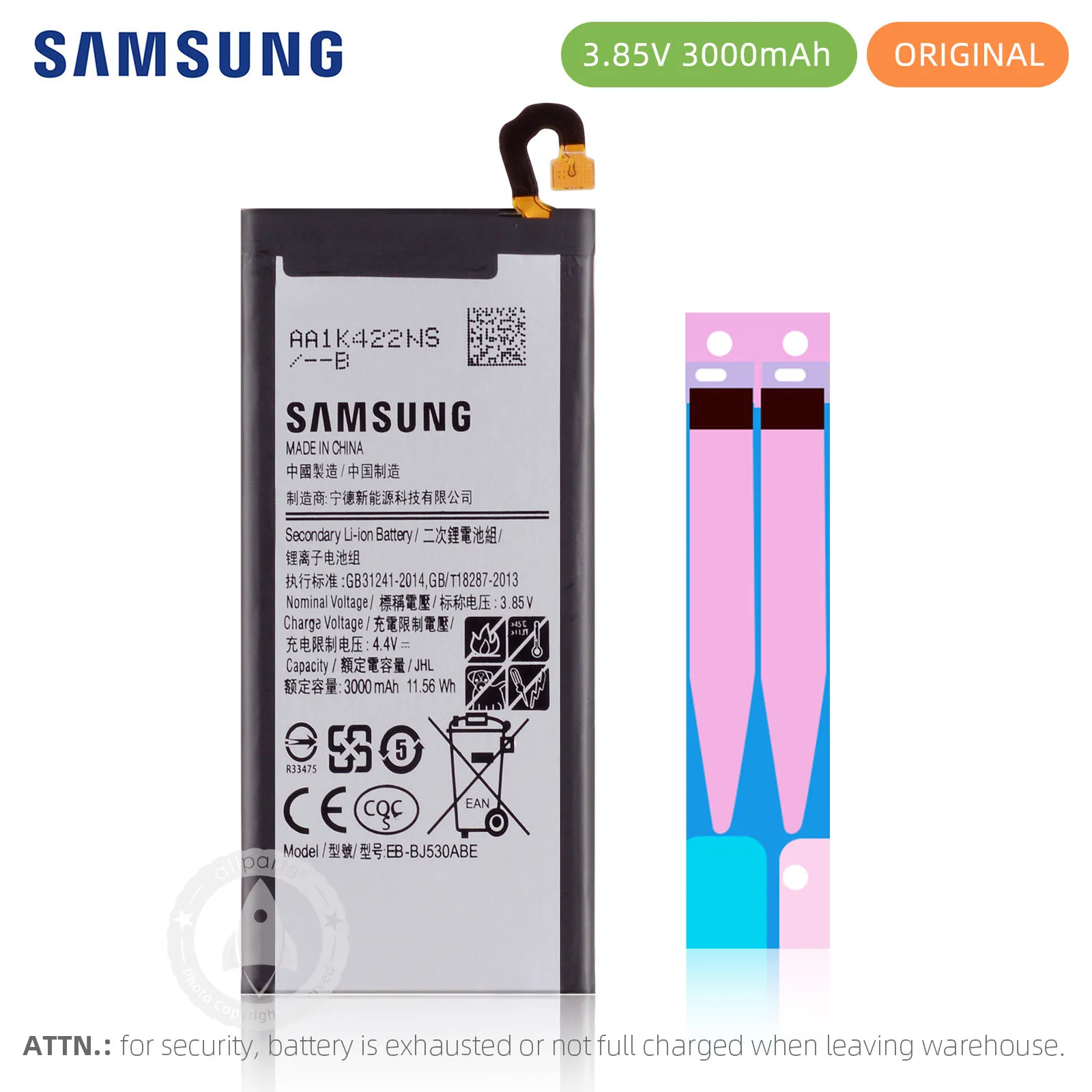 Оригинальный аккумулятор EB BJ530ABE 3000 мАч батарея для телефона Samsung Galaxy J5 2017 Prp J530