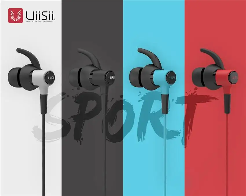 UiiSii Водонепроницаемая гарнитура для бега HIFI HI-RES DJ спортивные наушники-вкладыши с одним драйвером для iPhone/Xiaomi подарок на день рождения