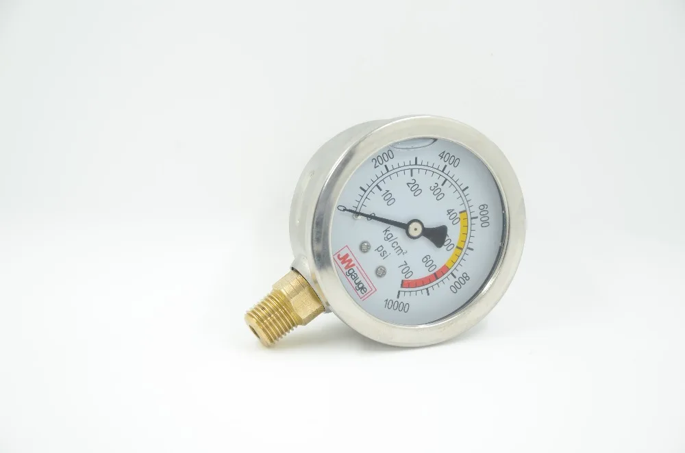 

700BAR, filled with anti-shock pressure gauge