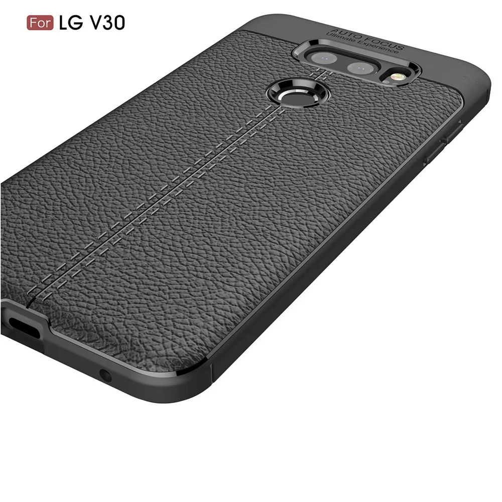 Для LG V30 V 30 чехол для телефона Роскошные искусственная кожа мягкая TPU силиконовая