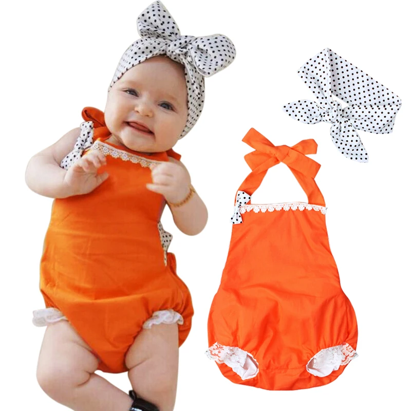 Комбинезон для новорожденных девочек с цветочным принтом кружевной комбинезон