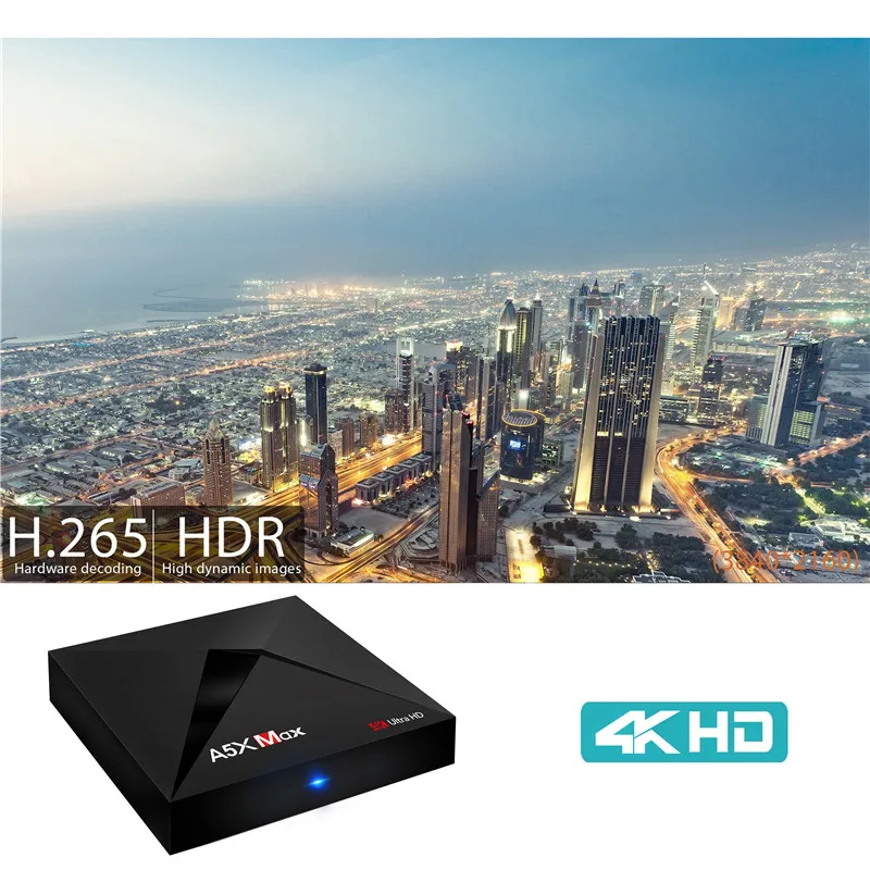 HAAYOT A5X MAX Смарт ТВ приставка Android 9,0 4 Гб 32 г Rockchip RK3318 BT4.1 H.265 4K Youtube 2,4G WiFi 3D приставка ТВ приставка IP ТВ приставка