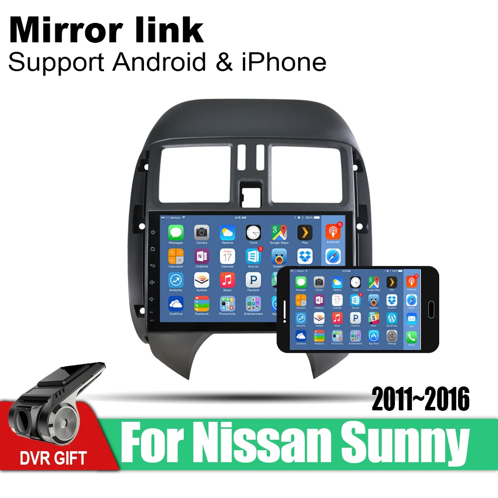 Автомобильный мультимедийный плеер для Nissan Sunny 2011 2016 аксессуары Android GPS