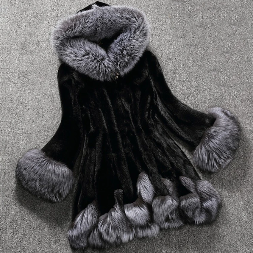 Дизайнерская модная новинка 2020 зимняя женская шуба из искусственного меха лисы и