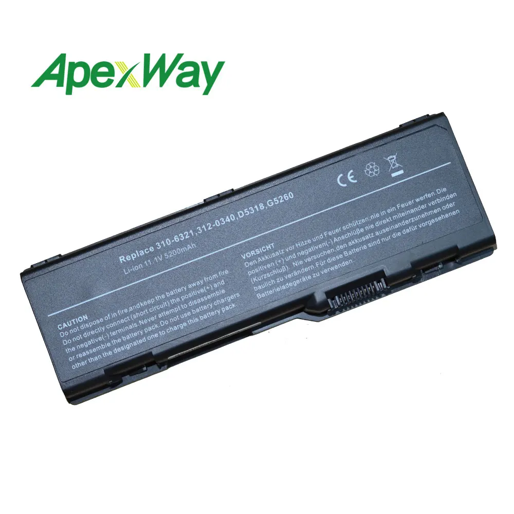 Аккумулятор для ноутбука dell 11 1-4400 310-6321 312-0340 D5318 F5635 G5260 312 0348 6000 9200 E1705 9300 в 6 ячеек 9400