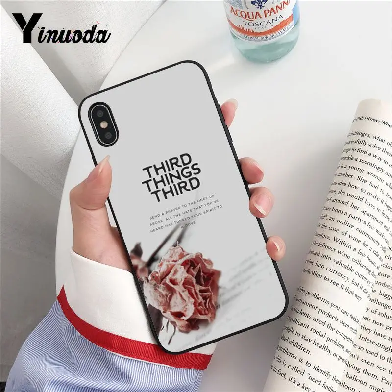 Yinuoda Цветочный стиль красный желтый клиент высокое качество чехол для телефона