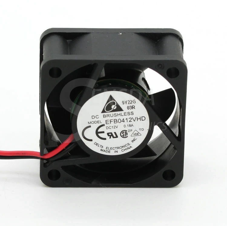 Для delta efb0412vhd 40 мм 4020 DC 12v 0.18a 4 см серверный инвертор компьютер cpu осевой вентилятор