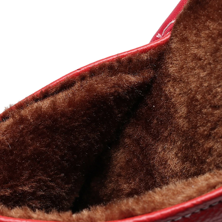 lcizrong leather home slippers for men winter warm plush slippers bedroom genuine leather unisex menwomen house indoor shoes free global shipping