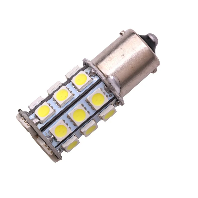

1PCS 12V 24V Auto LED Car Brake Bulb 1156 Ba15s P21W 27SMD 27 SMD 5050 Backup Turn Signal Tail Light Red White car styling
