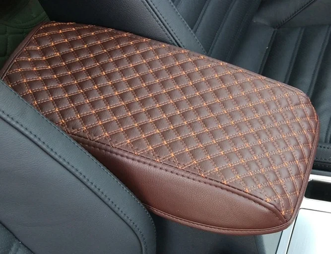 1007 Автомобильная центральная консоль подлокотник коробка крышка DIY кожаный защитный коврик для Toyota Camry 2012 2013 - Название цвета: 1007
