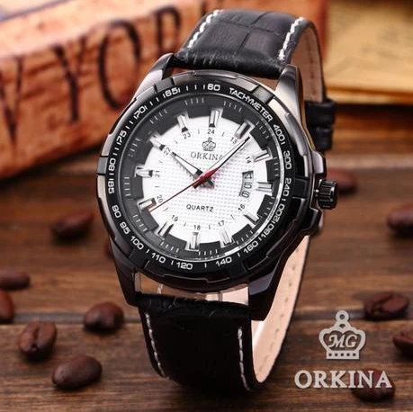 2017 Sale Hardlex Stainless Steel Man Watch Blackcat Dress New With Tags Sports Watches Orkina Brand Quartz Leather Strap | Наручные часы