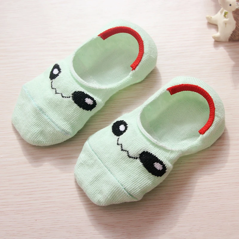 Хлопковые носки-башмачки с рисунком для малышей невидимые носки мальчиков и