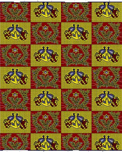 39 ESEWING Высококачественная африканская восковая ткань с принтом хлопок Анкара швейный материал для платья Анкара восковая ткань с принтом 6 ярдов - Цвет: 39