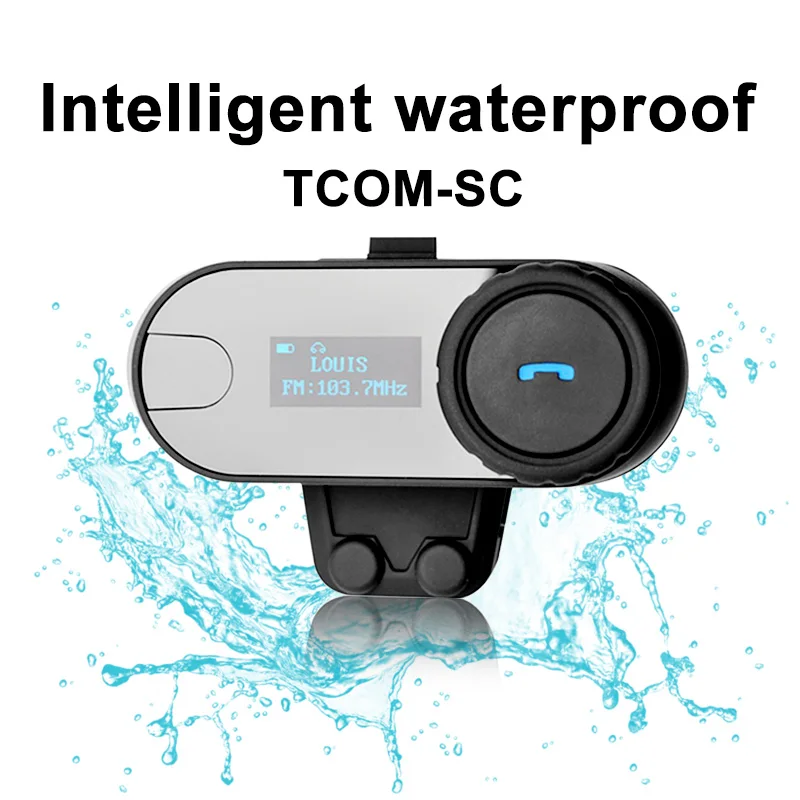 Freedccon 3 способа мотоциклетный шлем Bluetooth гарнитура водонепроницаемый