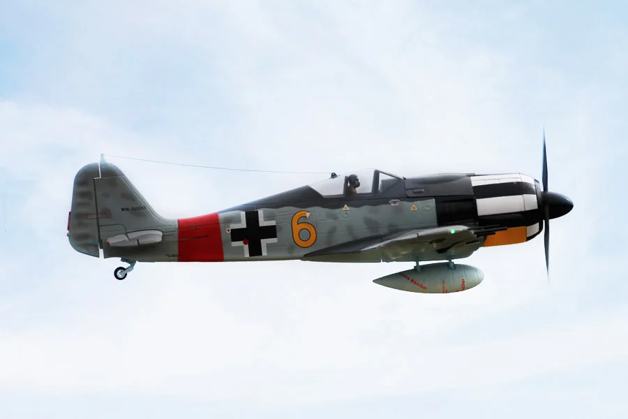Радиоуправляемый самолет FMS 1400 мм 1 4 м Fw 190 Fw190 Focke Wulf желтый 6 новейших 6CH 4S EPO PNP Gaint