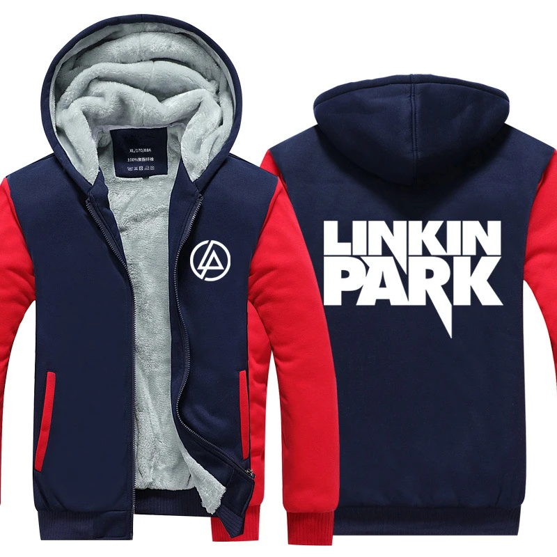 Шапка и маска как подарки Linkin Park толстовки толстые зимние innner флис хип хоп для