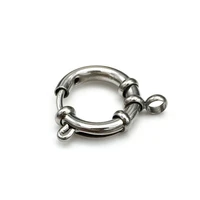 12mm14mm17mm ring spring clasp stainless steel jewelry making necklace bracelet clasp connector jewelry findings accessories
