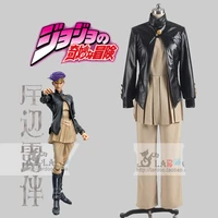 jojos bizarre adventure rohan kishibe action figures uniform cosplay costume with hat custom made 11