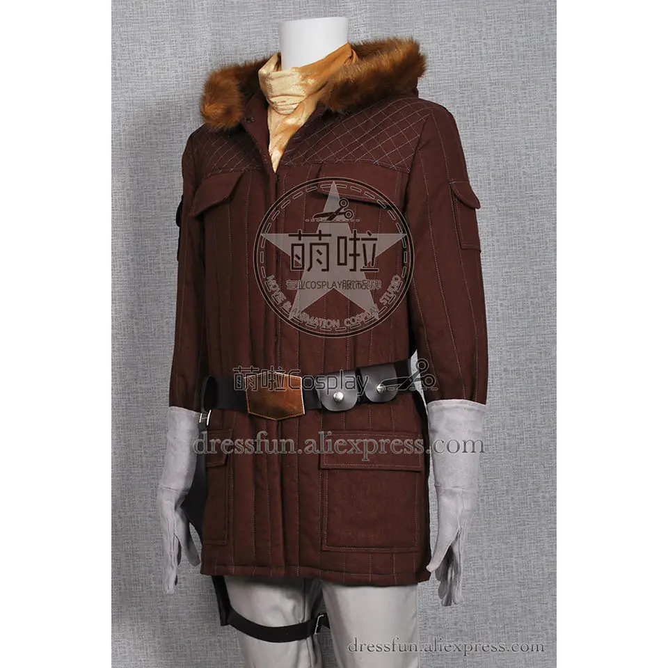Костюм для косплея Звездные войны Han Solo In Hoth Gear коричневая куртка новая форма