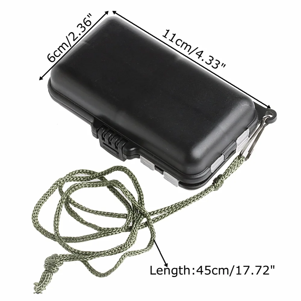 

Waterproof Fishing Lure Bait Tackle Storage Box Case Bag With 9 Compartments