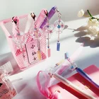 1 шт Новинка гелевая ручка 0,5 мм Kawaii ветер подвеска-колокольчик нейтральные ручки для школы письменные принадлежности канцелярские принадлежности канцелярский подарок для девочек