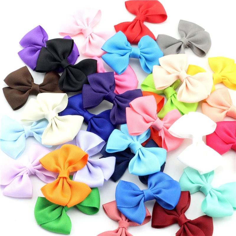 30 шт 2," лента луки с заколки для девочек бант для волос, бутик HairClip Головные уборы лук эластичный резинка для волос Бабочка Детские аксессуары для волос