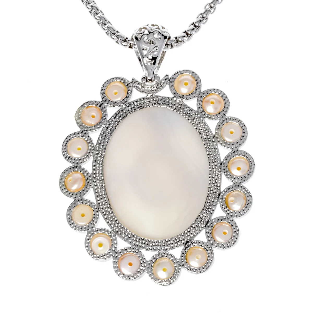 Ожерелье с подвеской Mother of pearl ожерелье из нержавеющей стали цепочкой модные