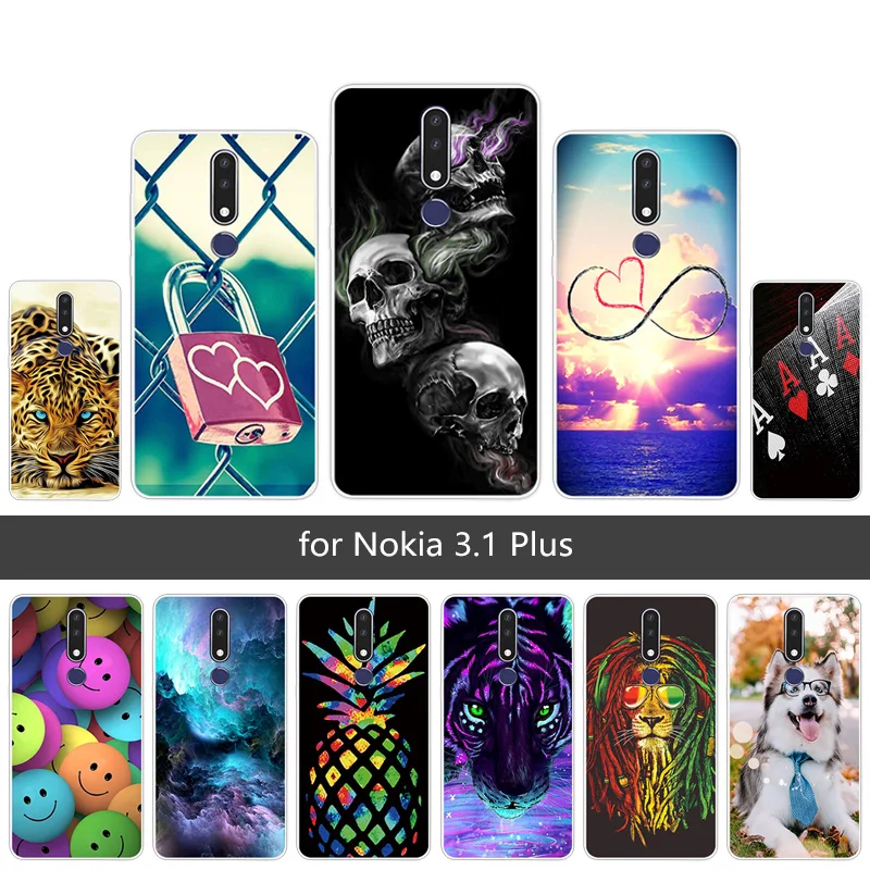 Для Nokia 3 1 Plus 2018 роскошный 6 дюймовый чехол для телефона прозрачный ТПУ гибкий