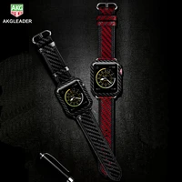 real carbon fiber watch band strap for apple watch series 7 6 5 4 2 3 iwatch 41mm 45mm 44mm watch bracelet watchband 38mm 42mm