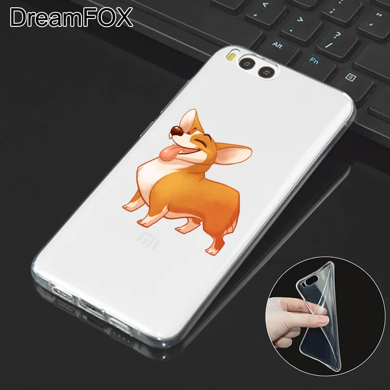 DREAMFOX L510 корги силиконовый чехол-накладка из мягкого ТПУ чехол крышка для Xiaomi Mi Note