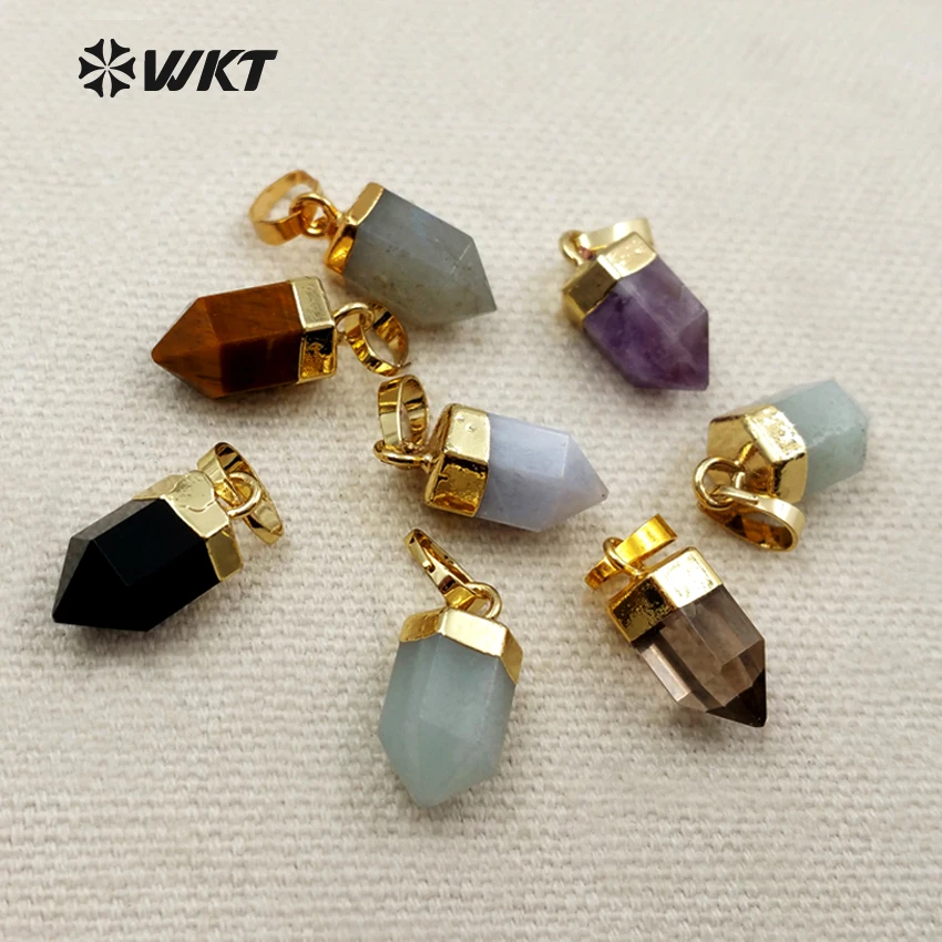 Новинка WT-P1279 WKT: кулон из натурального камня с многоцветным покрытием под золото и серебро для изготовления женских украшений (art.: 3920d41f69abc) - 3920d41f69abc