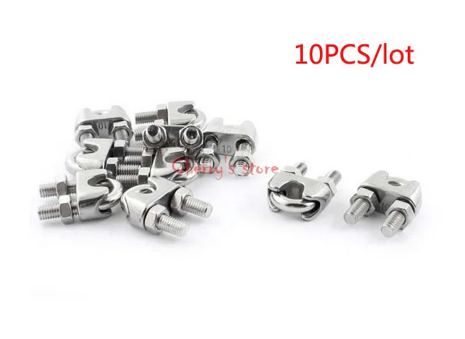 Лучшая акция оптовая цена 10 шт. кабельный зажим из нержавеющей стали седельный