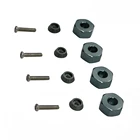 Шестигранный преобразователь колеса WPL от 6 мм до 12 мм, переходник для Henglong Upgarde C14 C24 B14 B24 B16 B36, военный грузовик и гусеничный