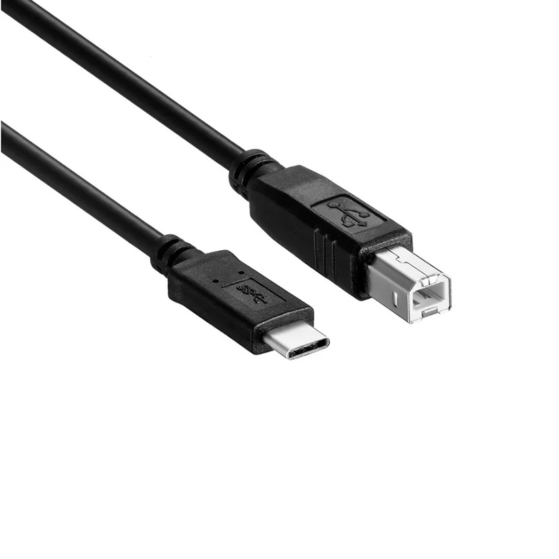 Kebidu USB кабель для передачи данных C 3 1 Type разъем 2 0 B Тип Мужской смартфона принтер