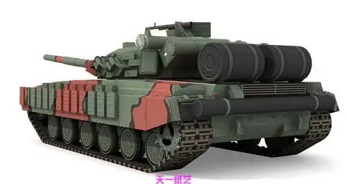 Советская русская T64B главный боевой танк Yizhi ручной работы DIY стереоскопическая Бумажная модель Военная игрушка