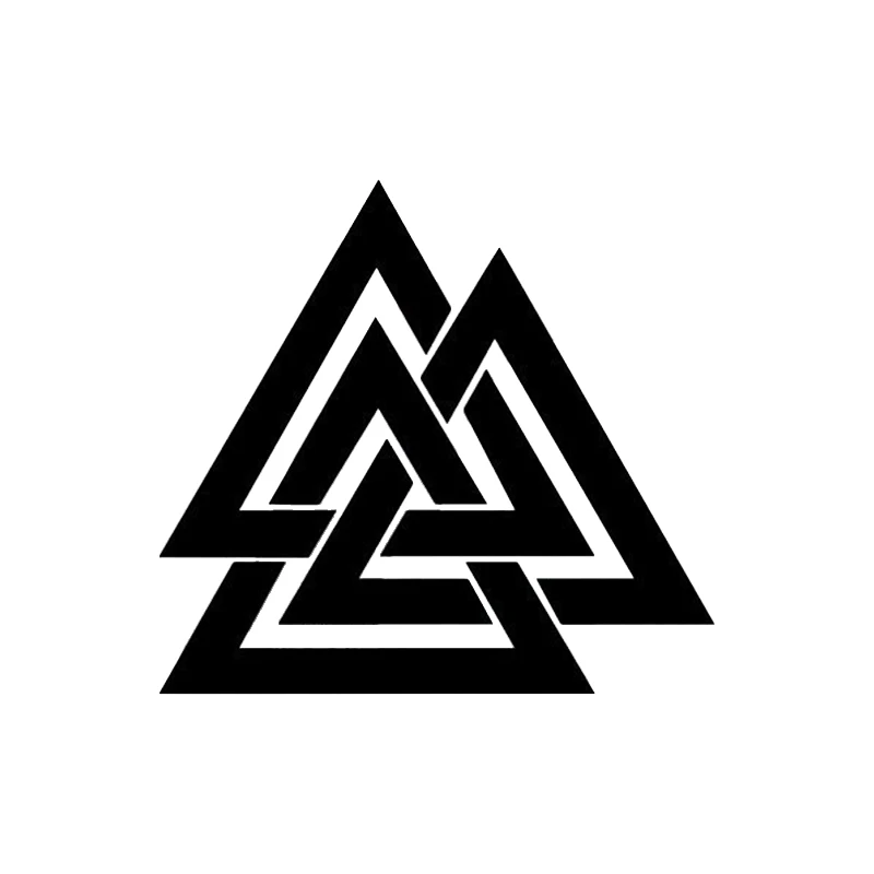14х13 см уникальные автомобильные наклейки Valknut виниловая переводная наклейка для