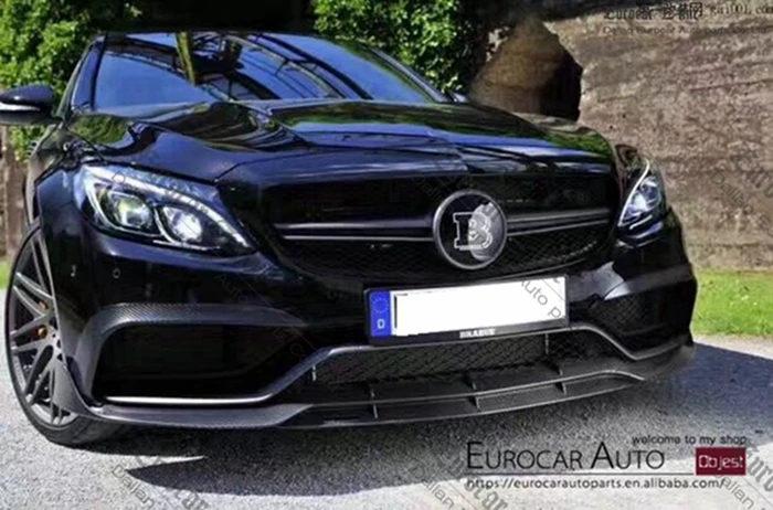 W205 C63 части из углеродного волокна подходят для W205 C63 C63S подтяжка лица к B650 углеродное волокно передняя губа/задний диффузор/заднее крыло и глушитель